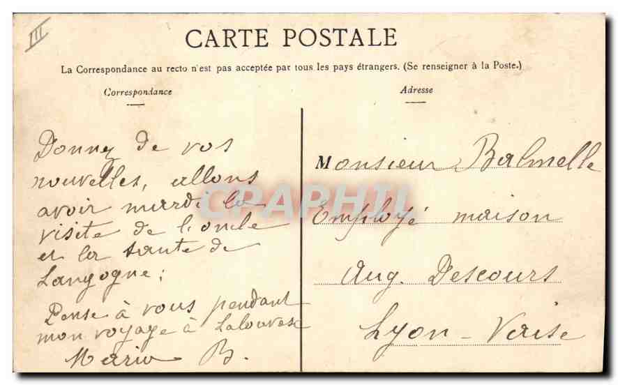 Vue Générale de La LOUVESC prise du Bessey — édit. Lyon — Reverso