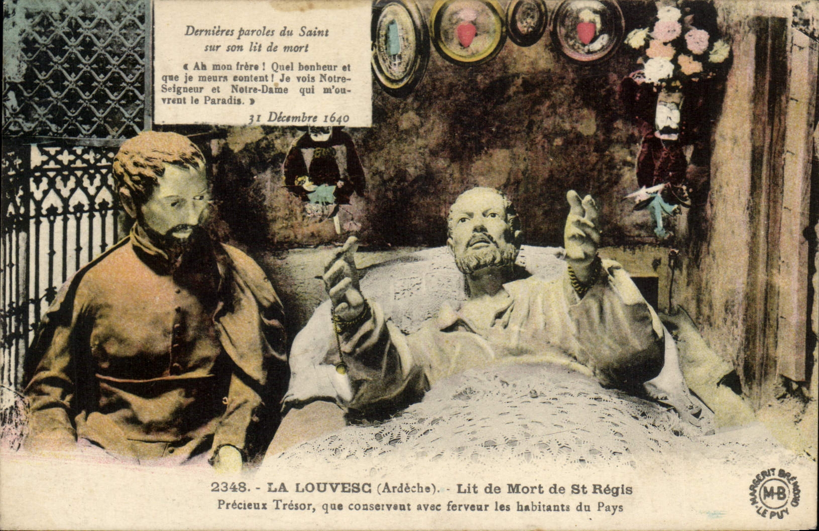 Lit de Mort de St Régis — La Louvesc (Ardèche) — Éditions d'Art Margerit-Bremond