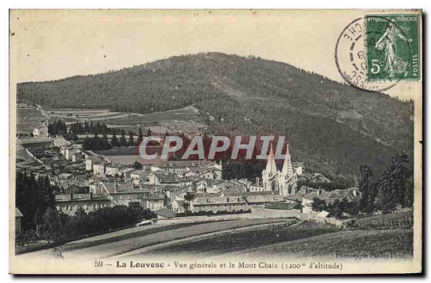 CPA La Louvesc vue generale et le Mont Chaix 