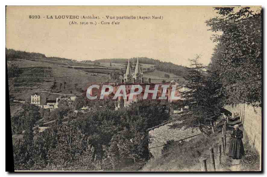 CPA La Louvesc Ardeche vue partielle Aspect Nord 