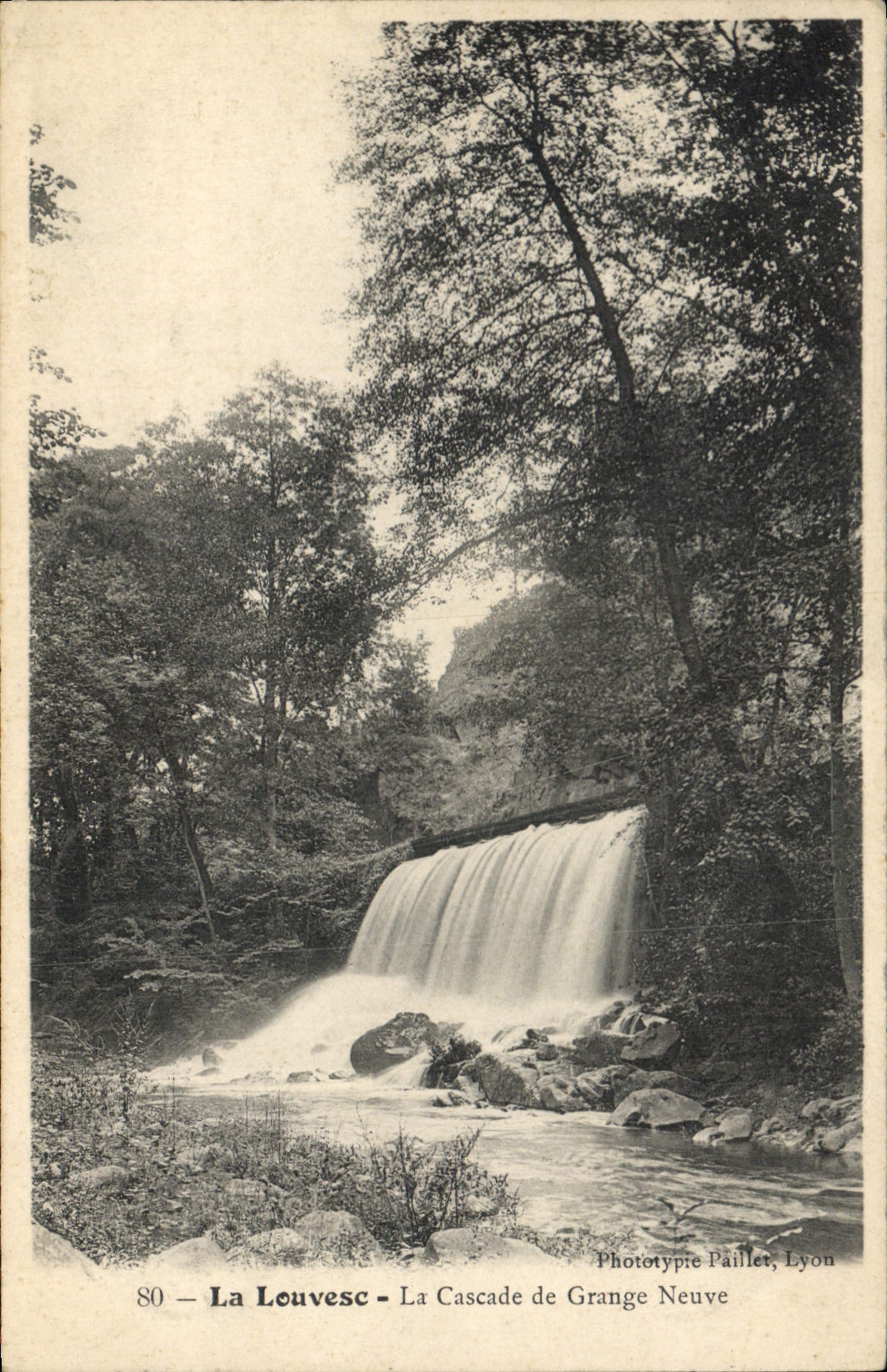 La Louvesc - La Cascade de Grange Neuve — Phototypie Paillet, Lyon, n°80