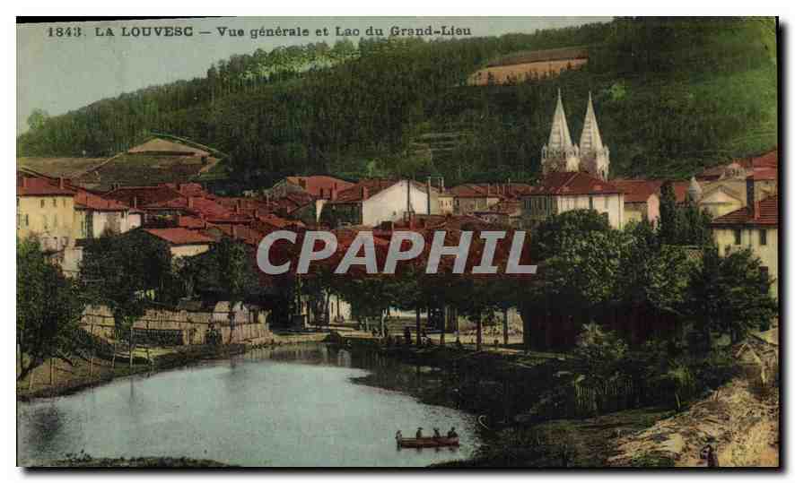 La Louvesc — Vue générale et Lac du Grand-Lieu — Éditions d'Art Margonit-Brimont