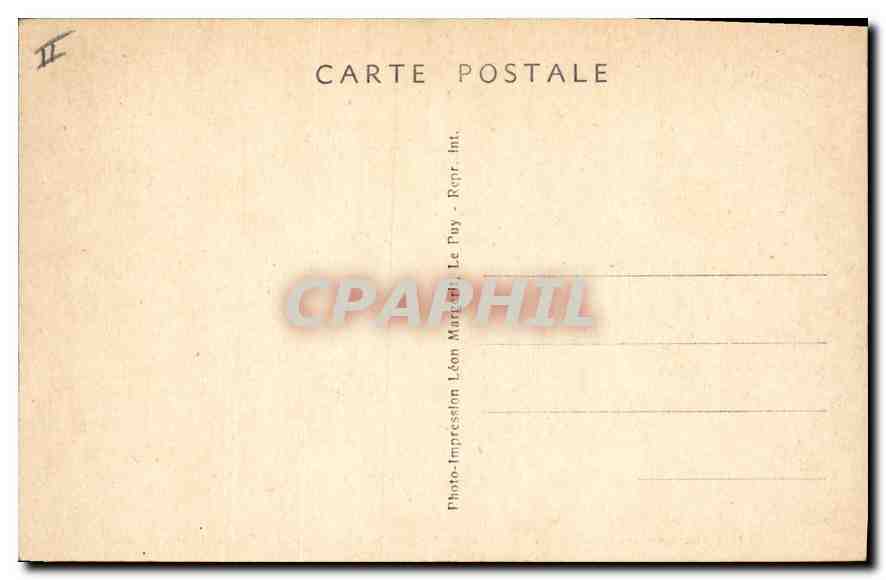 CPA La Louvesc Ardeche Quartier du Grand Lieu et Villa de la Providence  — Verso