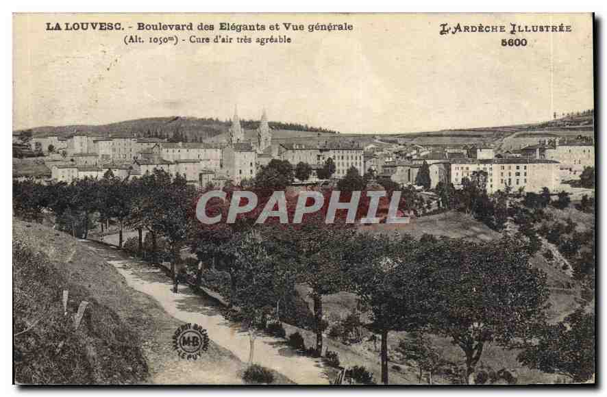 La Louvesc - Boulevard des Élégants et Vue générale — L'Ardeche Illustrée 5600