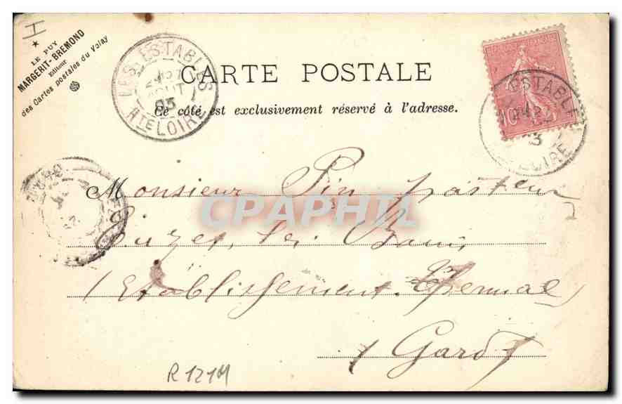 CPA Le Mont Gerbier des Joncs Cone Volcanique des Cevennes a 1562 m au dessus des mers La Loire pren — Back