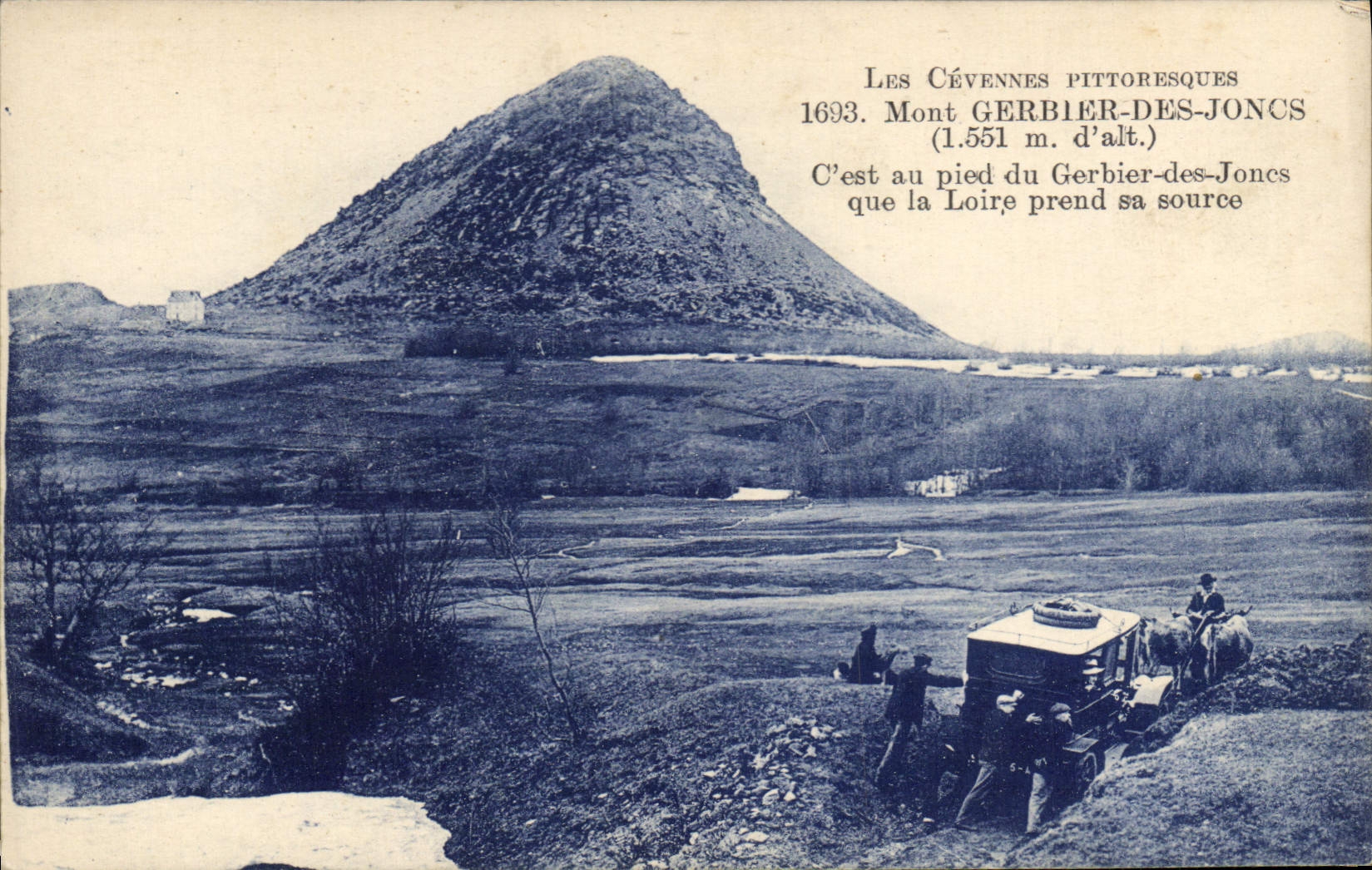Les Cévennes pittoresques — Mont Gerbier-des-Joncs (1.551 m.) — éditeur non identifié, n° de série non visible