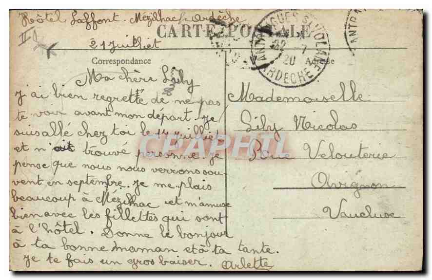CPA Les Hautes Cevennes Illustrees le Gerbier des Joncs (alt 1554 m) Aspect Sud Ouest (Source de la  — Back
