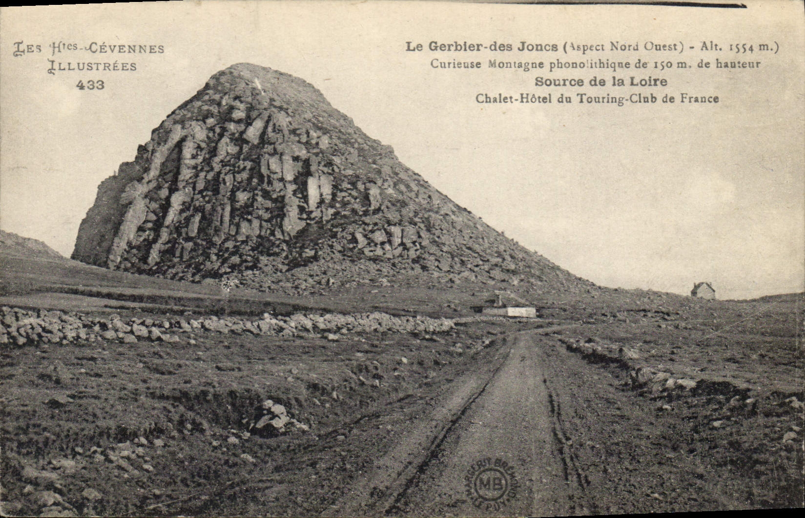 Le Gerbier-des Joncs — Aspect Nord Ouest — Alt. 1554 m. — Les Htés-Cévennes Illustrées 433