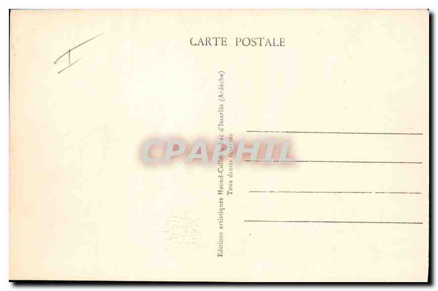 Le Mont Gerbier-des-Joncs (Ardèche), altit 1551 m. — Gerbe phonolitbique au pied de laquelle la Loire prend naissance — A côté, le Chalet Hôtel du Touring-Club — Verso