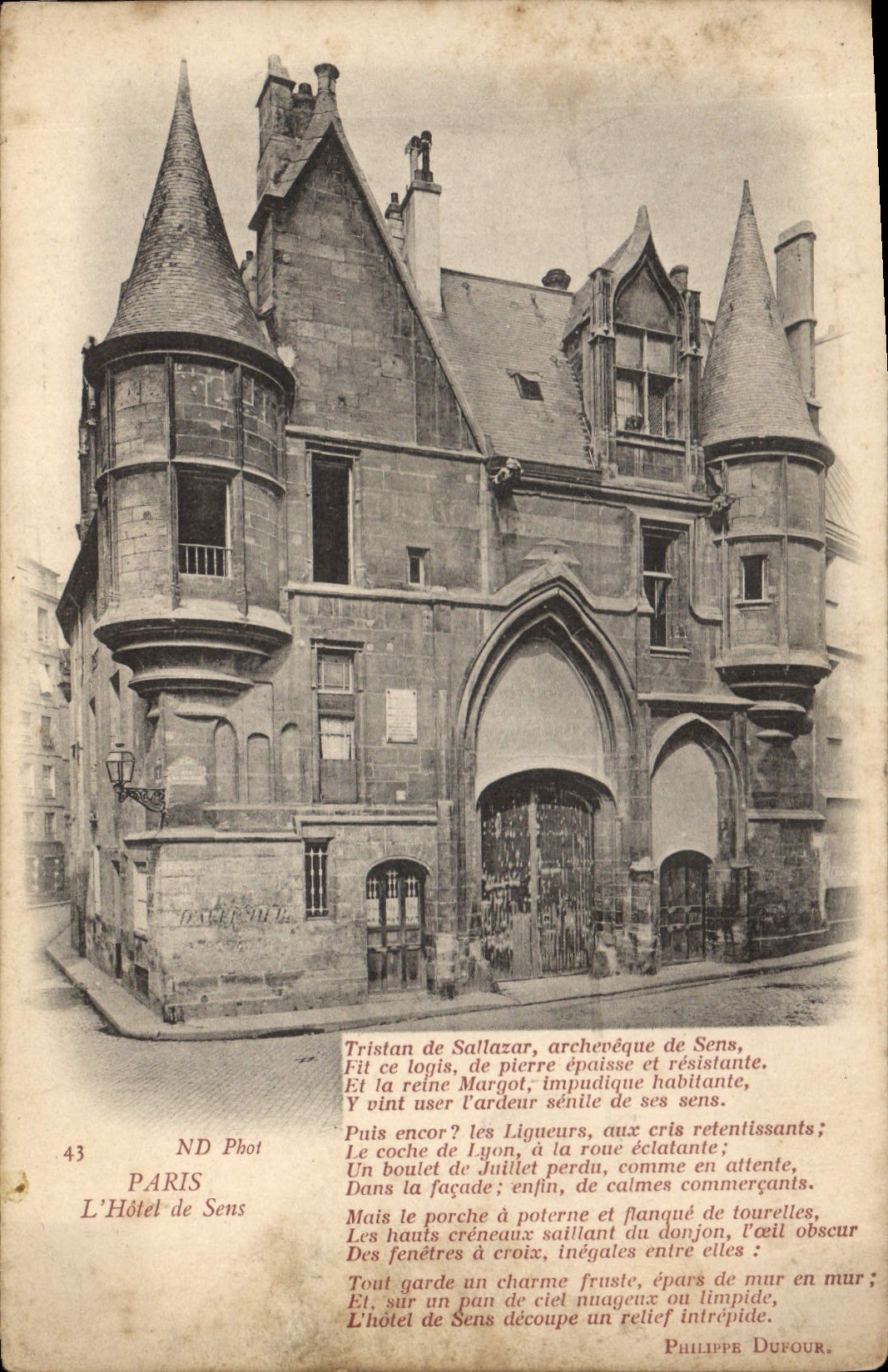 CPA Paris L'Hotel de Sens