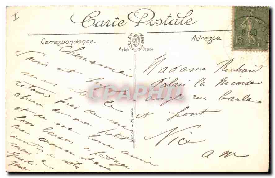 CPA Paris La Sainte Chalpelle — Rückseite
