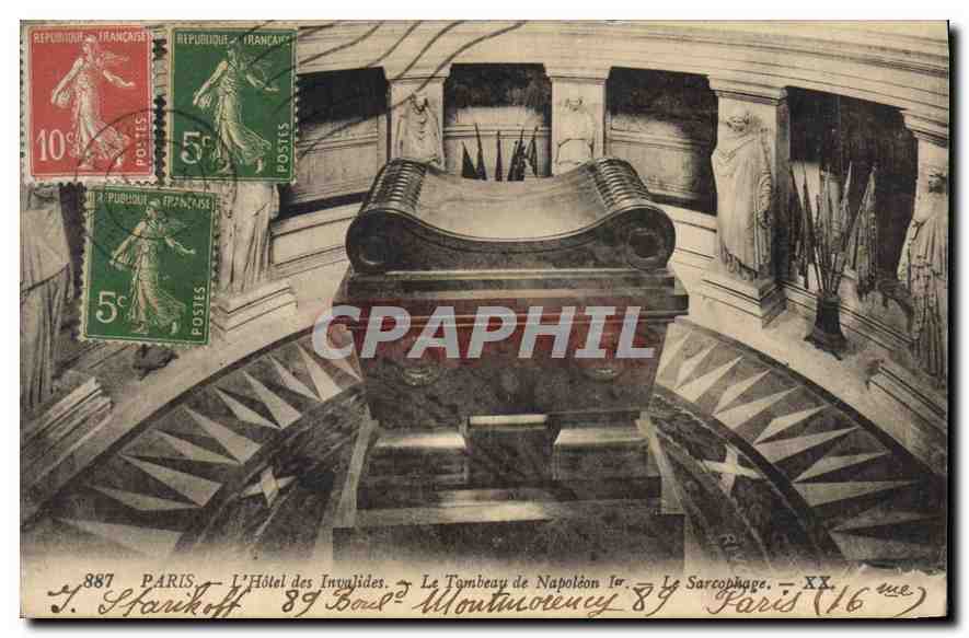 CPA Paris L'Hotel des Invalises Le Tombeau de Napoleon Ier Le Sarcophage