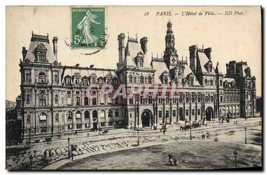 CPA Paris L'Hotel de Ville