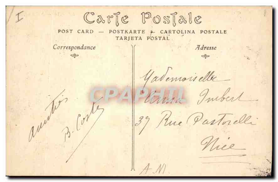 CPA Paris L'Hotel de Ville — Rückseite