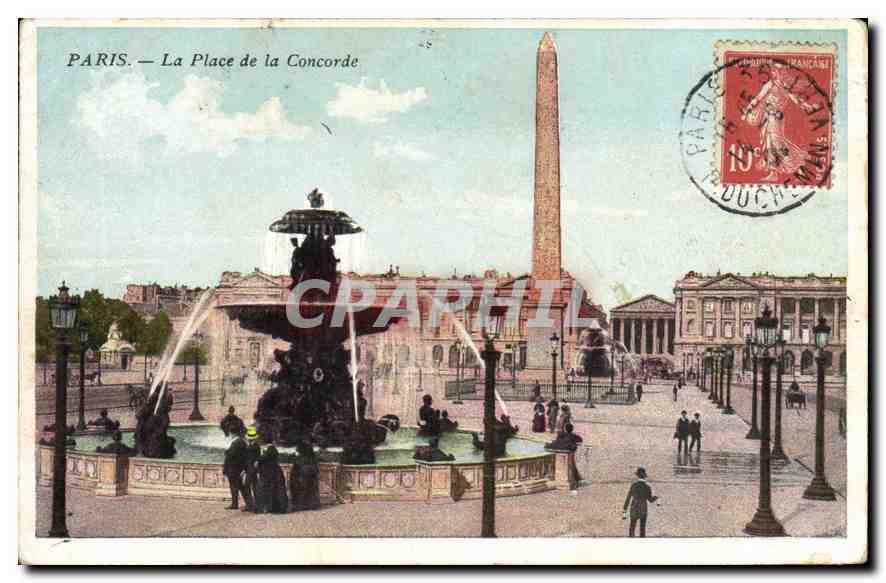 CPA Paris La Place de la Concorde