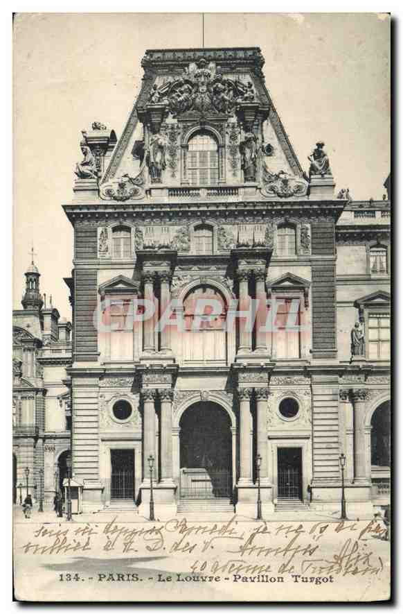 CPA Paris Le Louvre Pavillon Turgot