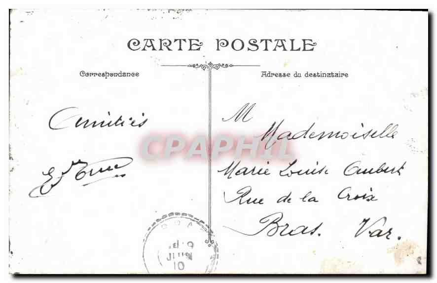 CPA Paris Avenue de Breteuil et les Invalides — Rückseite