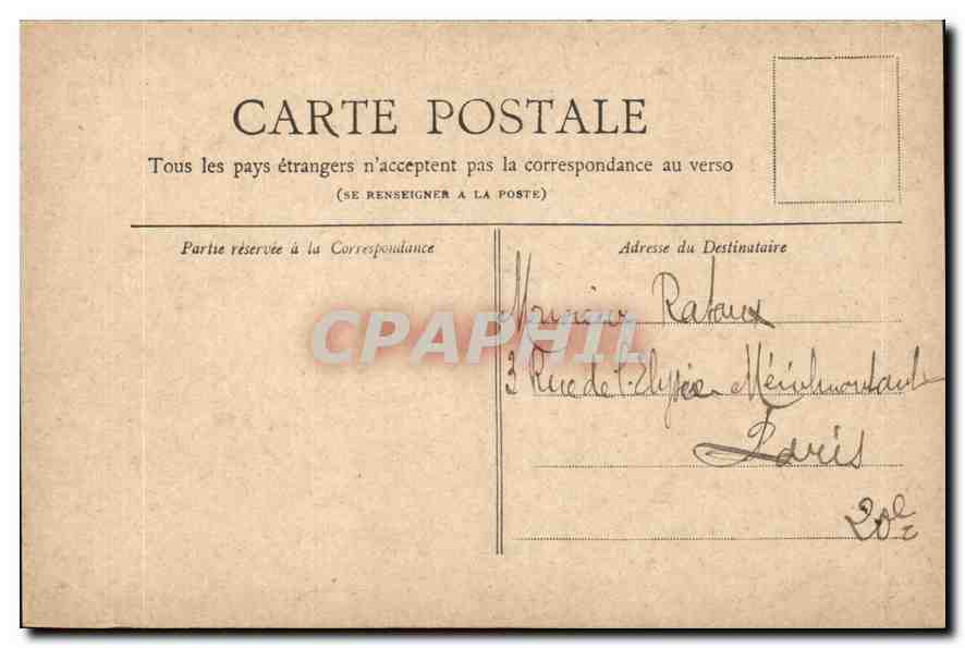 CPA Paris Petit Journal L'Arc de Triomphe du Carrousel — Rückseite