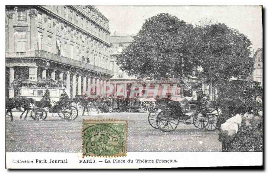 CPA Paris Petit Journal La Place du Theatre Francais