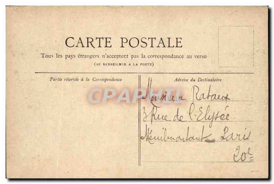 CPA Paris Petit Journal Le Bois de Boulogne (vue prise entre les deux Lacs) — Rückseite