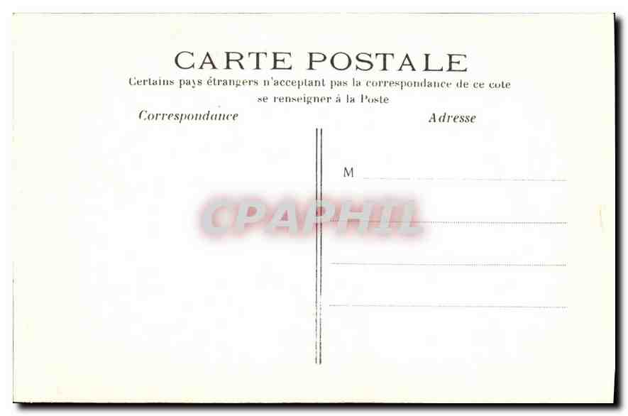 CPA Paris Hotel des Invalides la Chapelle — Rückseite