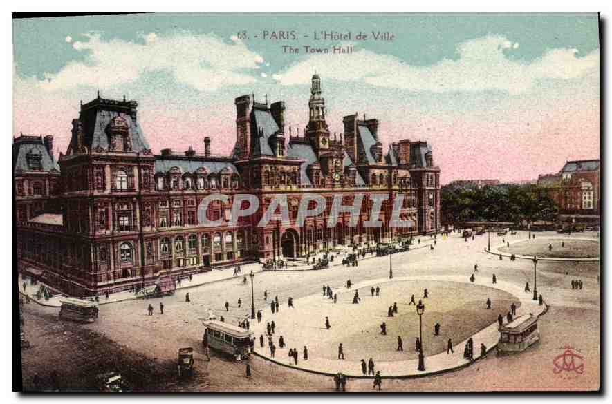 CPA Paris L'Hotel de Ville