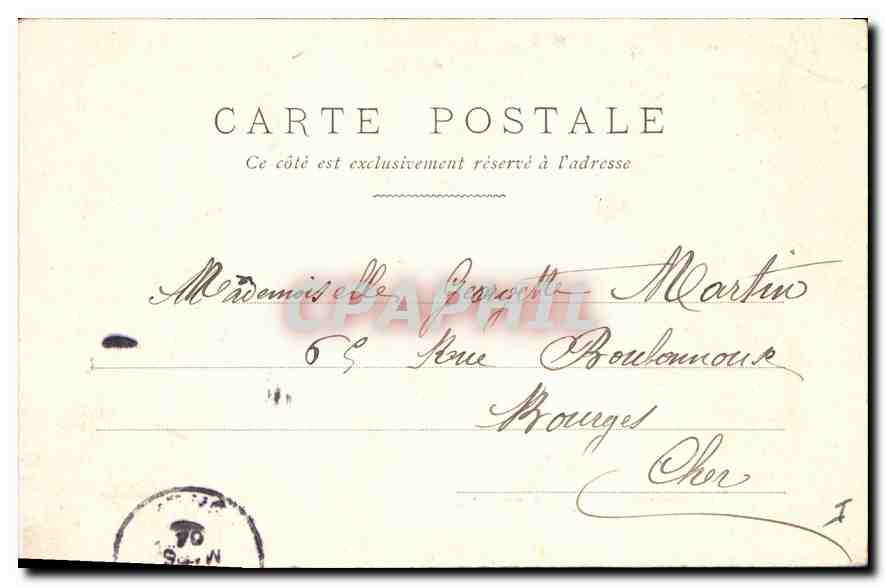 CPA Paris Fontaine Mediels (Luxembourg) — Rückseite