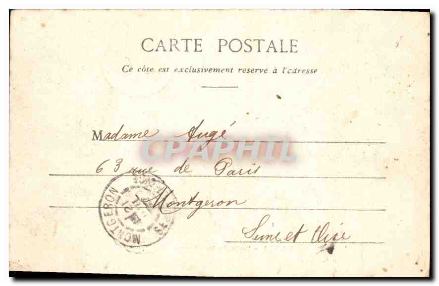 CPA Paris Bois de Boulogne — Rückseite