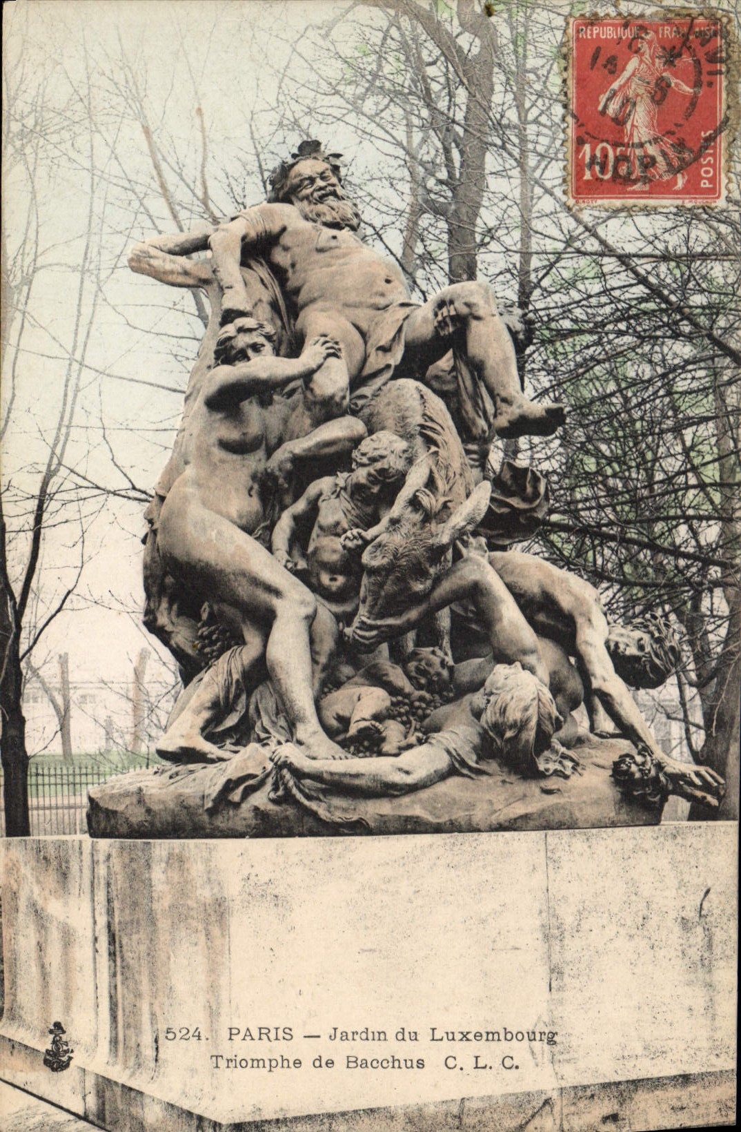 CPA Paris Jardin du Luxembourg Triomphe de Bacchus