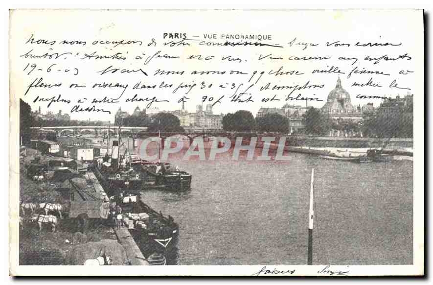 CPA Paris Vue Panoramique