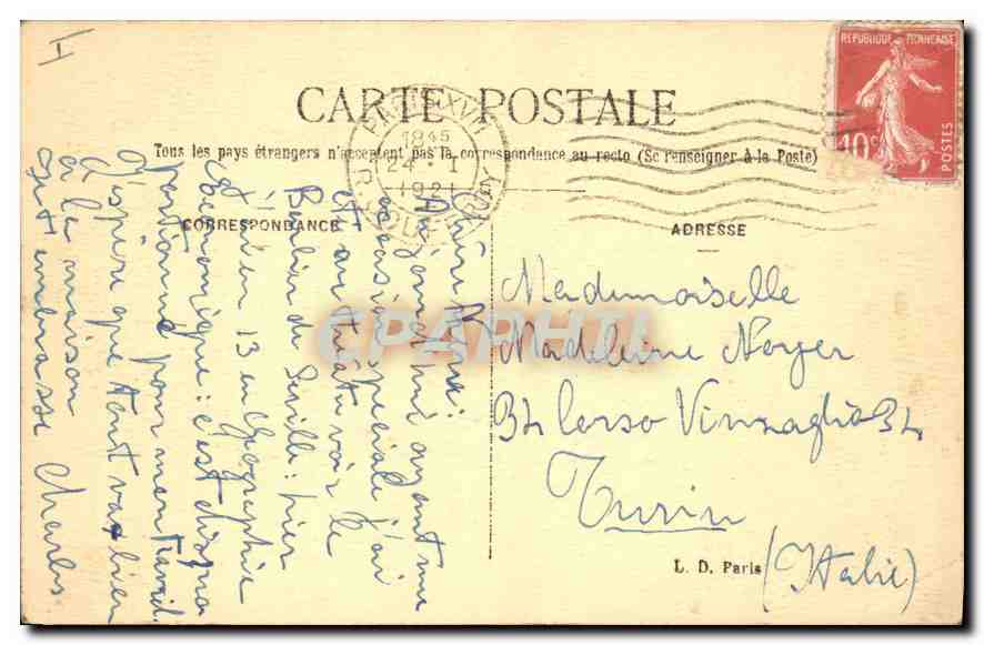 CPA Paris Le Bois de Boulogne Ponite du Grand Lac — Rückseite