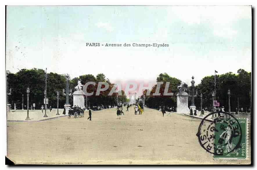CPA Paris Avenue des Champs Elysees