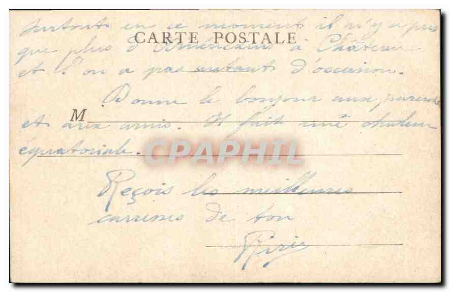 CPA Paris La Bastille Colonne de Juillet — Rückseite