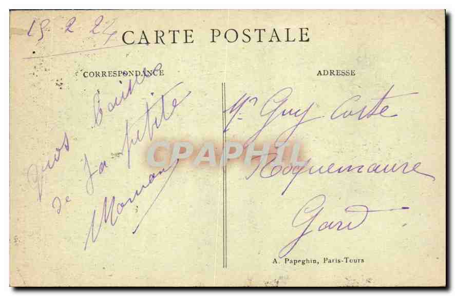 CPA Paris L'Arc de Triomphe de l'Etoile — Rückseite