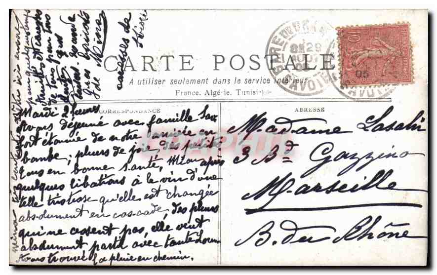CPA  — Rückseite