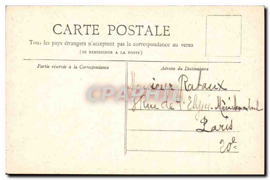 CPA Paris Petit Journal La Place de la Bastille — Rückseite