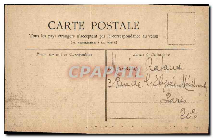 CPA Paris Petit Journal Le Petit Palais — Rückseite