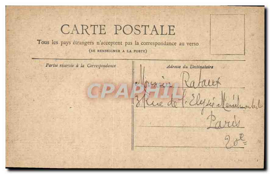 CPA Paris Petit Journal Le Square et le Musee de Cluny — Rückseite