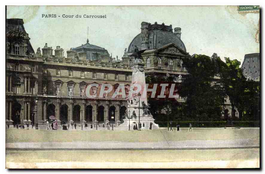 CPA Paris Cour du Carrousel