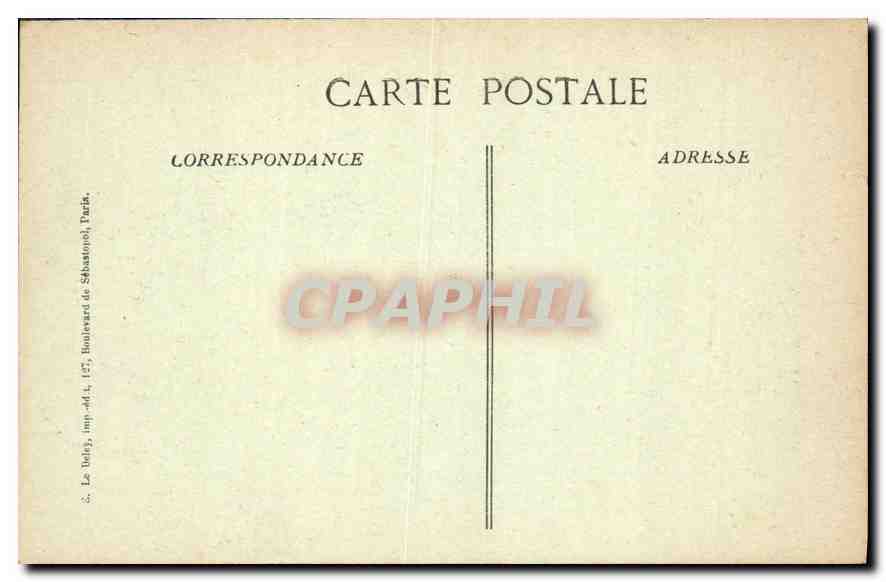 CPA Paris Place de la Bastille La Colonne de Juillet — Rückseite