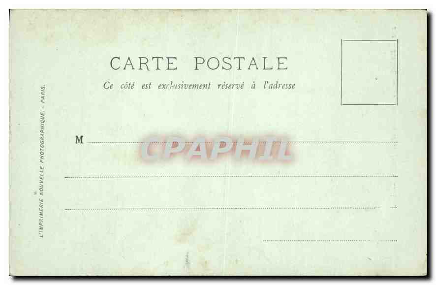 CPA Paris Le Trocadero et les Jardins — Rückseite