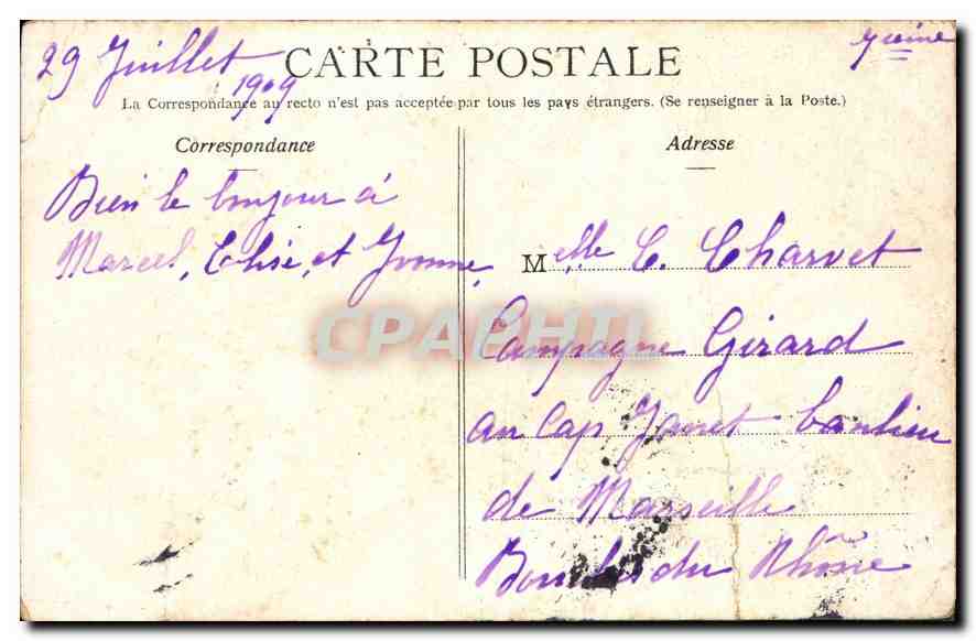 CPA Paris Eglise de la Trinite — Rückseite