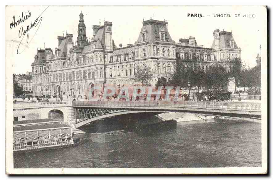 CPA Paris L'Hotel de Ville