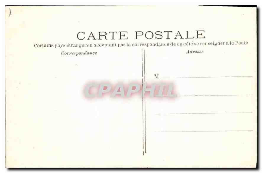 CPA Paris Le Parc Monceau Le Pont — Rückseite