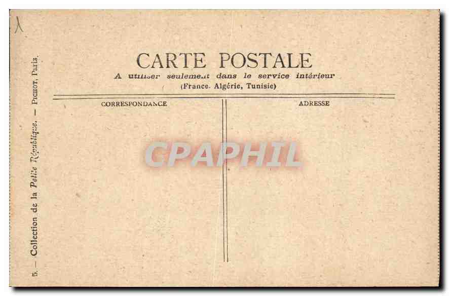 CPA Paris La Colonne de Juillet — Rückseite