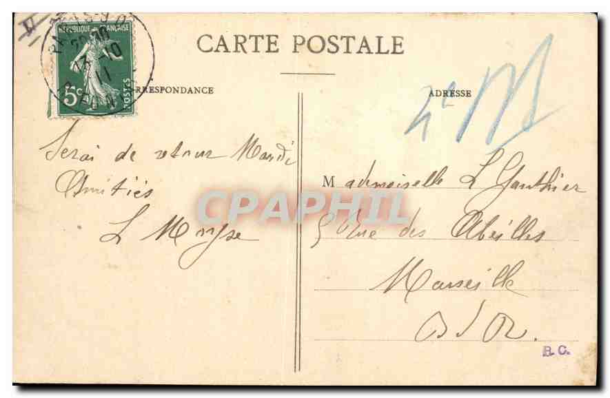 CPA Paris Buttes Chaumont Le Kiosque et le Lac — Rückseite