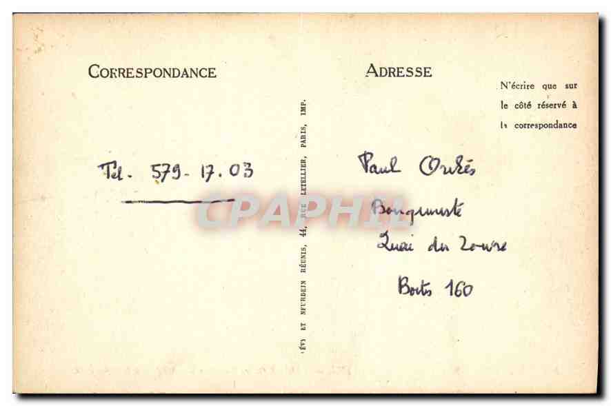 CPA Musee des Arts Decoratifs Tables France (milieu du XVIe siecle) — Rückseite