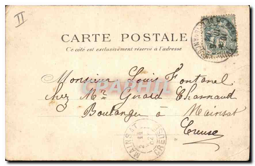 CPA Paris Le Palais de Justice — Rückseite