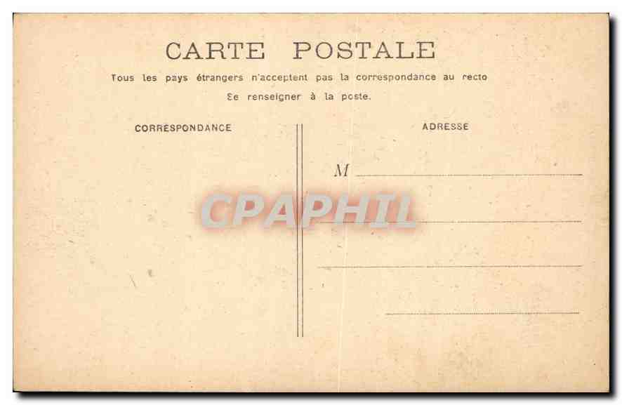 CPA Paris Pavillon de Flore — Rückseite