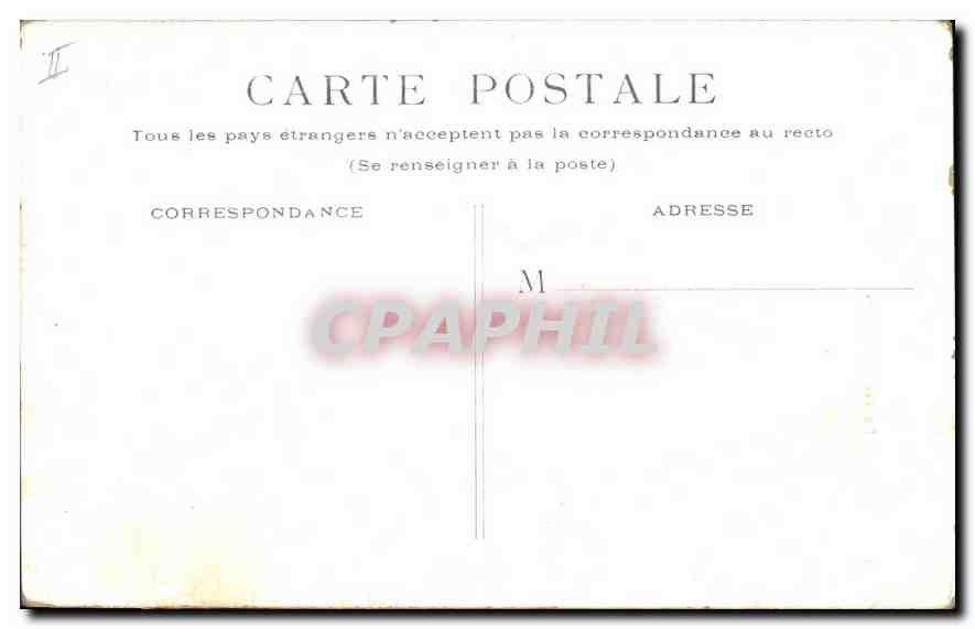 CPA Paris La Conciergerie — Rückseite